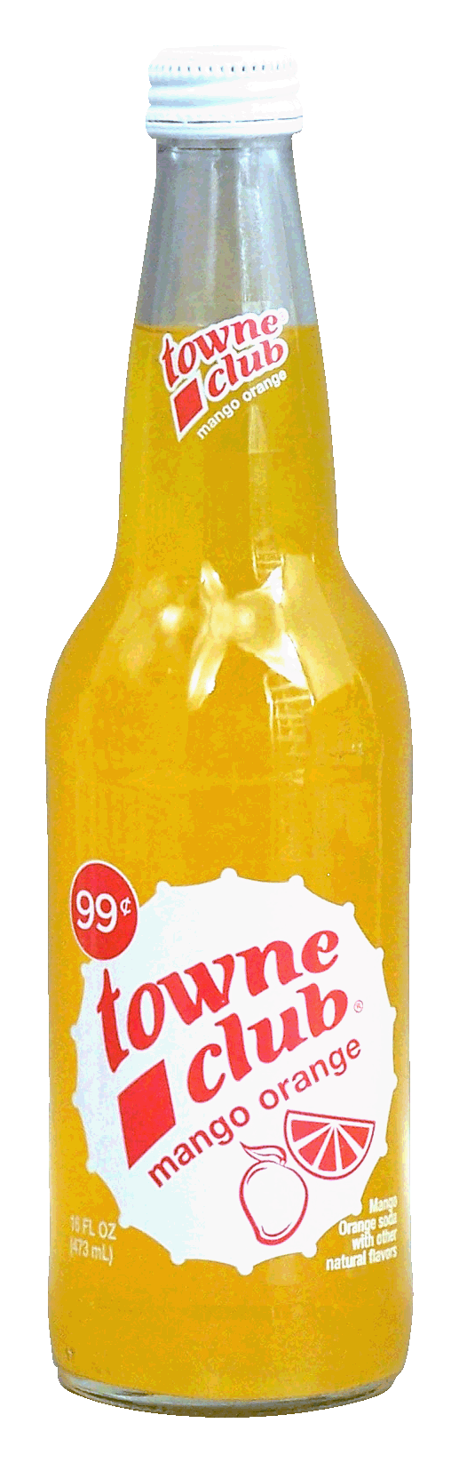 towne club  mango orange soda with other natural flavors Full-Size Picture